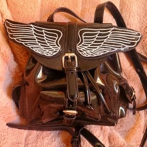Vinyl angel backpack